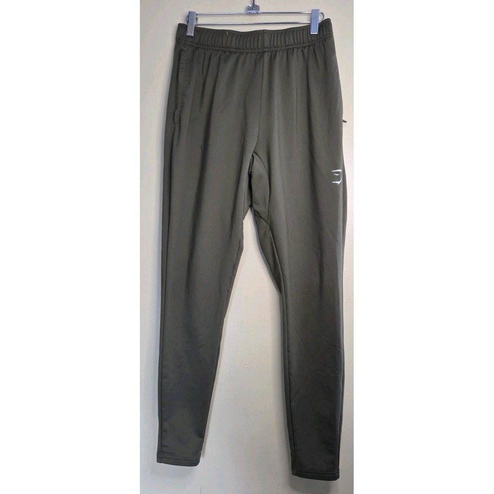 GYMSHARK Olive Green Activewear Tapered‎ Leg Jogger Pants # GMBT4173 Mens Sm